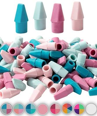 Mr. Pen- Pencil Erasers Toppers, 120Pack, Muted Pastel Colors