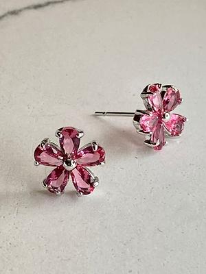Beautiful two tone Birthday gift earrings for her – MoonandJewel
