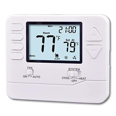 Heagstat 5-1-1 Day Programmable Thermostat for Home 1 Heat/ 1 Cool