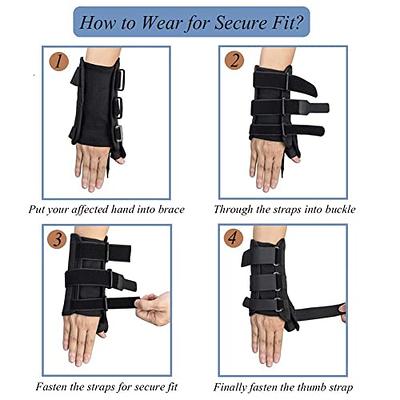 CERBONNY Carpal Tunnel Wrist Brace ,2Pack Wrist Support Brace Adjustable  Wrist Strap Reversible Wrist Brace for