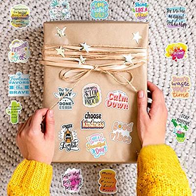 800PCS Inspirational Quote Stickers for Envelope Seal, Thank You