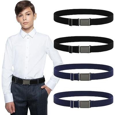 AWAYTR 3 PCS Kids Adjustable Magnetic Belts - Easy to Use Magnetic Buckle  Belt for Boys and Girls