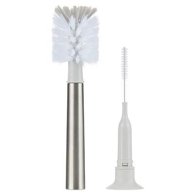 OXO Tot Bottle Brush with Nipple Cleaner and Stand - Gray Gray 1