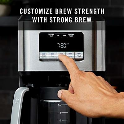 12 Cup Programmable Coffee Maker with Strong Brew, Stainless