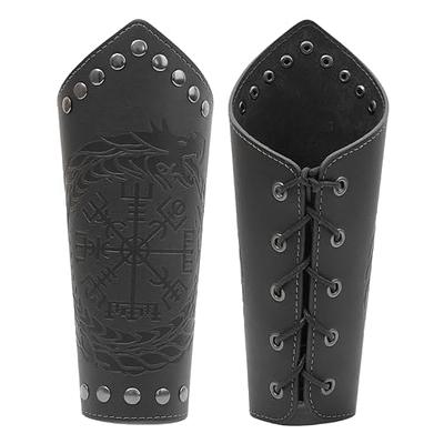 Medieval leather bracers for Larp