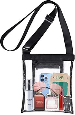 Juvale 2 Pack Clear Stadium Approved Tote Bags, 12x6x12 Large Transparent  Totes with Zippers, Handles for Concerts, Sporting Events, Music Festivals