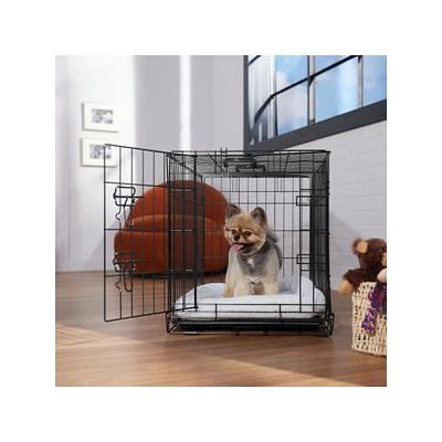 Frisco Eyelash Orthopedic Dog Crate Mat, Smoky Gray, 48-in