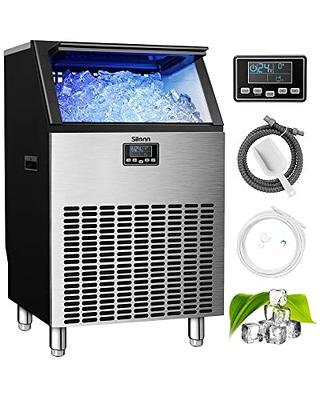 Costway 15 in. 80 lb. Built-In Ice Maker Freestanding 24H Timer