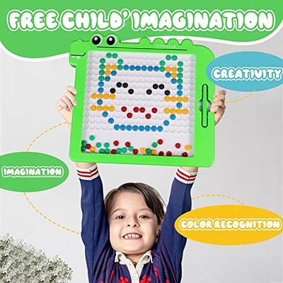 Diy Kid Magnetic Drawing Board Toy Colorful Magnet Beads Fine