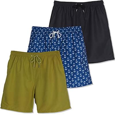 2-pack Swim Shorts - Dark blue/light blue - Men