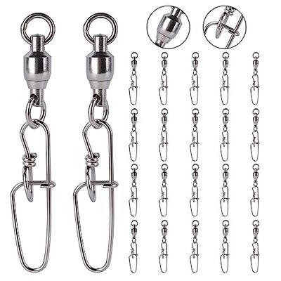 GERUITE Duo Lock Snap Fishing Swivels Ball Bearing Fishing Tackle