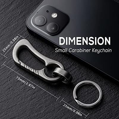 Titanium Carabiner Key Holder Car Key Chain for Men and Women