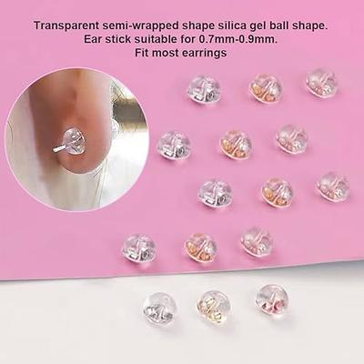 Earring Backs, Sterling Silver and Silicone Earring Backing, Protectors  Earring Wire Stopper Earring Safety Backs for Stud Earrings