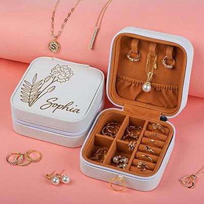 Personalized Jewelry Storage Organizer Box