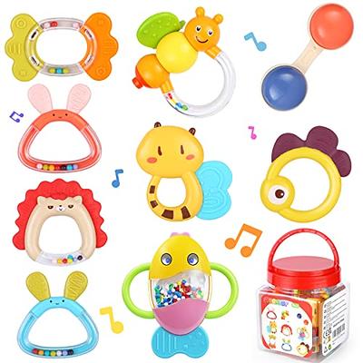 Baby Teething Toys for 0 3 6 9 12 Month Boys Girls, Newborn Infant Toys  Rattle Baby Teether Chew Sensory Montessori Toys, Baby Shower Gifts for 1  One Year Old - Yahoo Shopping