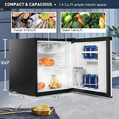 BLACK+DECKER BCRK43V Compact Refrigerator Energy Star Single Door Mini  Fridge with Freezer, 4.3 cu. ft., Silver 