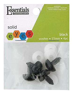 Essentials by Leisure Arts Eyes Solid with Washer Black, 15mm, 4 Pieces  Googly Eyes, Google Eyes for Crafts, Big Googly Eyes for Crafts, Wiggle  Eyes, Craft Eyes - Yahoo Shopping