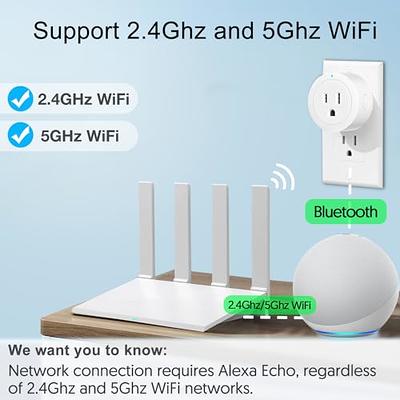 Smart Plug, ZigBee Switch Mini Smart Outlet Works with ST, Alexa, Echo (4th  gen) Echo Plus (2nd) Google Home, Works as a Range Extender, Hub Required