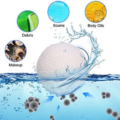 Wisolt Floating Scum Sponge Balls for Hot Tubs Pool Filter Balls for  Absorbing Oil and Dirt in Swimming Pools 4 Pack Reusable and Washable -  Yahoo Shopping