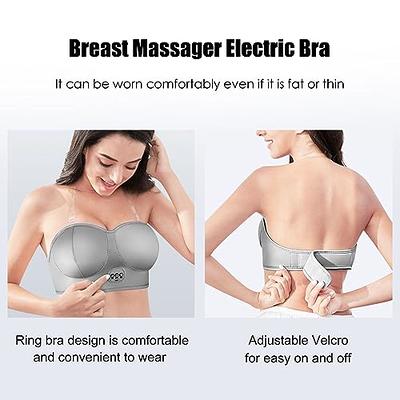 Smart Electric Breast Massager, Rechargeable USB Bra with Multi