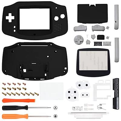 eXtremeRate Clear Red Replacement Full Set Buttons for Gameboy Color GBC - Handheld Game Console Not Included