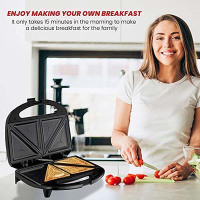 Lumme Sandwich Maker, Sandwich Toaster, Panini Press, Quesadilla Maker, Grilled Cheese, French Toast Press, Pizza