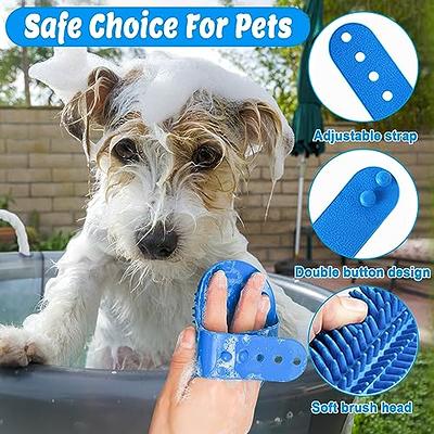 Dog Bath Brush Scrubber - Silicone Pet Brush Dog Scrub Brush for Bath, Dog Washing Brush Dog Shampoo Brush Dispenser, Dog Shower Brush Dog Brush for