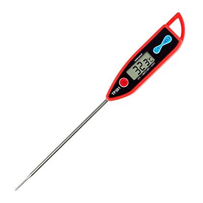 ThermoPro TP511 Digital Candy Thermometer with Pot Clip, Programmable  Instant Read Food Meat Thermometer with 8'' Long Probe for Smoker Baking  Grilling Candle Liquid Oil Deep Fry Thermometer - Yahoo Shopping