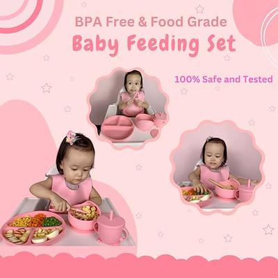 Upwardbaby Baby-Led Weaning Set - 5pc Set - BPA Free - 100% Food-grade Silicone - 6m+