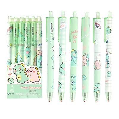 Eiodlulu Anime Gel Ink Pens 6 Pcs Cat Cute Kawaii School Supplies