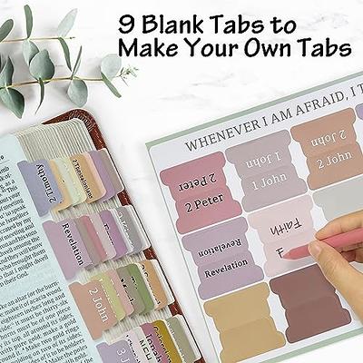 75 Tabs Laminated Journaling Supplies Bible Old And New Testament