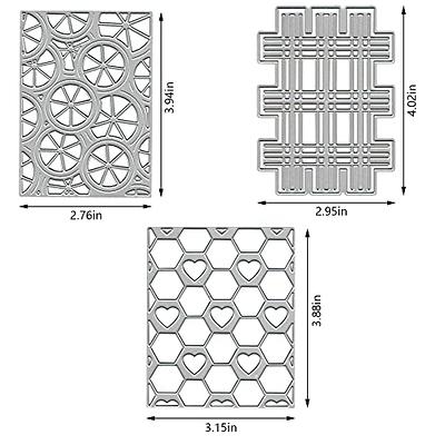 1 Pc 3D Backgrounds Frame Cutting Dies Metal Stencils Scrapbooking DIY