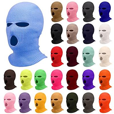 Balaclava 3 Hole Thermal Knitted Ski Mask Motorcycle Full Face Neck Warmer  Under