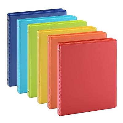 WOT I Telescoping 3 Ring Binder 4PCS, Flexible Binder with Expandable  Spine, Flat Thin Binder for School Office Home Use, Holds 160 Sheets 8.5x11  inch