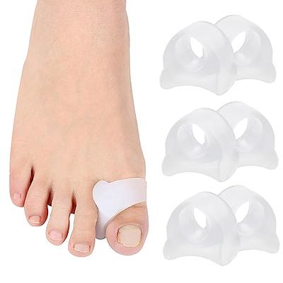 8 Pcs Gel Toe Spacers for Hammer Toe, Bunion Corrector for Women Men Toe  Separators, Big Toe Straightener Yoga Toes Spacer Spreaders,Bunion Pads to