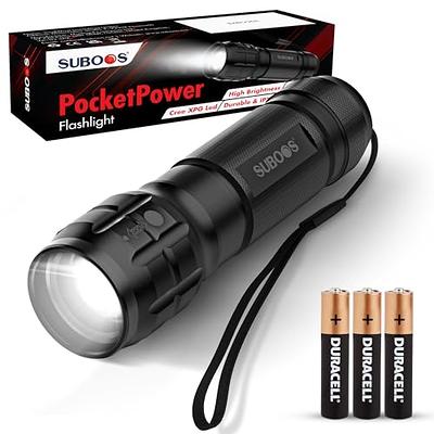 Lighting EVER LED Flashlights High Lumens, Small Flashlight, Zoomable,  Waterproof, Adjustable Brightness Flash Light for Outdoor, Emergency, AAA