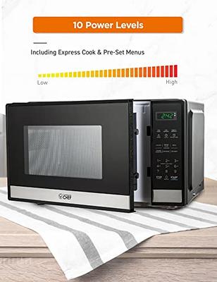 Commercial Chef Small Countertop Microwave With Digital Display