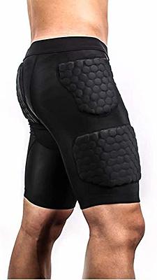 TUOY Padded Compression Shorts Padded Football Girdle Hip and Thigh  Protector for Football Paintball Basketball Ice Skating Rugby Soccer Hockey  and All Other Contact Sports - Yahoo Shopping