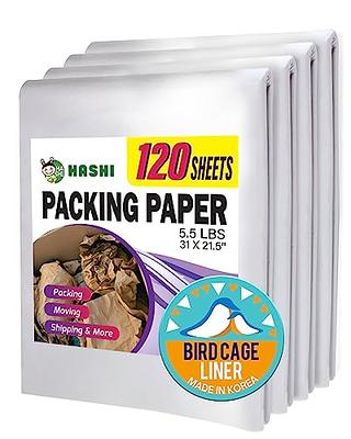 Packing Paper LARGE Sheets for Moving & Shipping, 180 Sheets of Newsprint,  31x22, Made in the USA