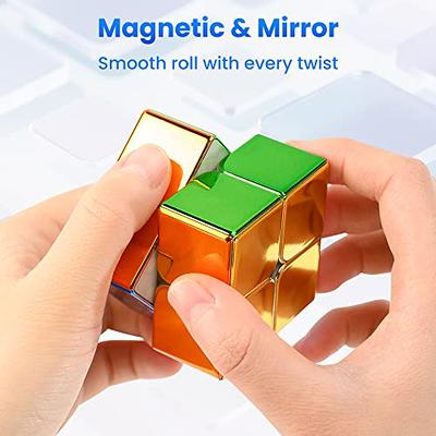 355S Magnetic 3x3 Speed Cube, 48 Magnets Classic Magic Cube Original  Stickerless Fast Smooth Great Corner-Cutting Solving Puzzle Game Brain Toy  for