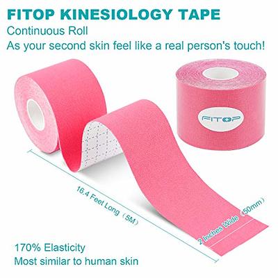 PHYTOP 2 Rolls K Tape Knee Support 2 Inches X 16.4 Feet Uncut Roll (Pink) -  Yahoo Shopping