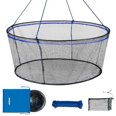  Floating Fishing Net - Collapsible Telescopic Pole Freshwater  Saltwater Landing Net Trout Bass Steelhead Salmon Kayak Folding Rubber  Coated Net Extend to 41inches : Sports & Outdoors