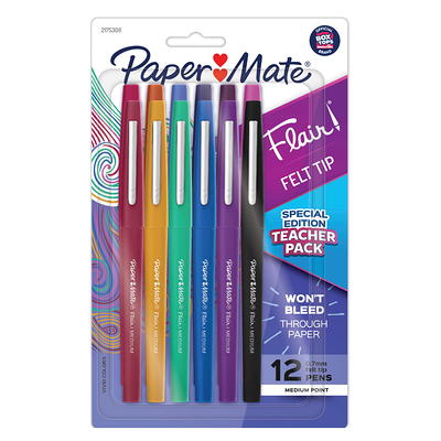 Paper Mate Flair Felt-Tip Pens, Ultra Fine Point, Assorted Ink - 8 pack