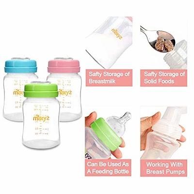 Matyz 4-Pack Wide Mouth Breast Milk Storage Containers with Lids