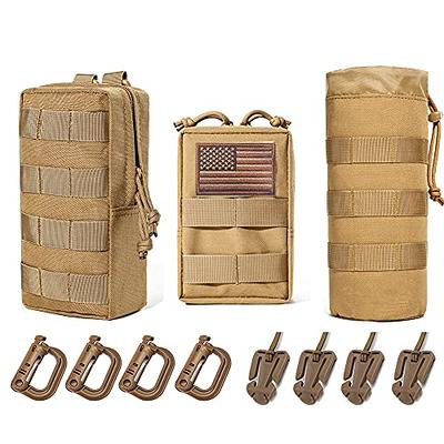 Sports Water Bottles Pouch Bag Tactical Drawstring Molle Bottle