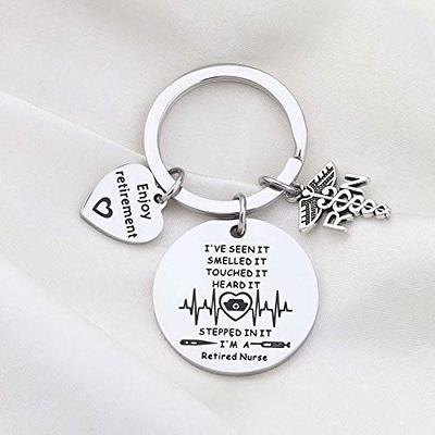 FUSTMW Licensed Vocational Nurse Graduation Gifts LVN Charm Keychain  Licensed Vocational Nurse Gift