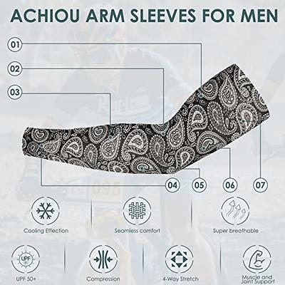  Achiou Cooling Ice Silk Arm Sleeves, Summer UV Sun