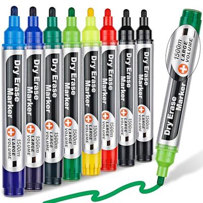 Shuttle Art Dry Erase Markers, 120 Pack Black Whiteboard Markers