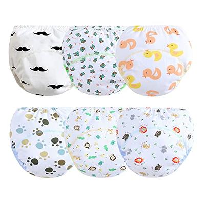 6 Pack Unisex Cotton Reusable Potty Training Underwear Breathable