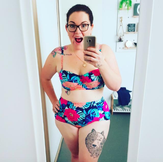 Krystal Gordon shares her first-ever bikini selfie. (Photo: Krystal Gordon Inspiring Wellness via Facebook)